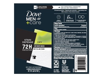 Dove Stain Defense Dry Spray Ap (Dove Men Stain Defense Dry Spray Ap)